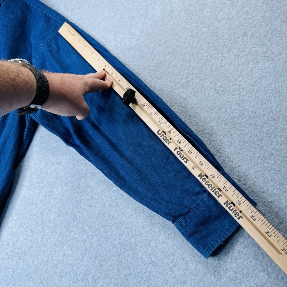 Pendleton Denim-Style Indigo Button-Down Shirt - Picture 8 of 8